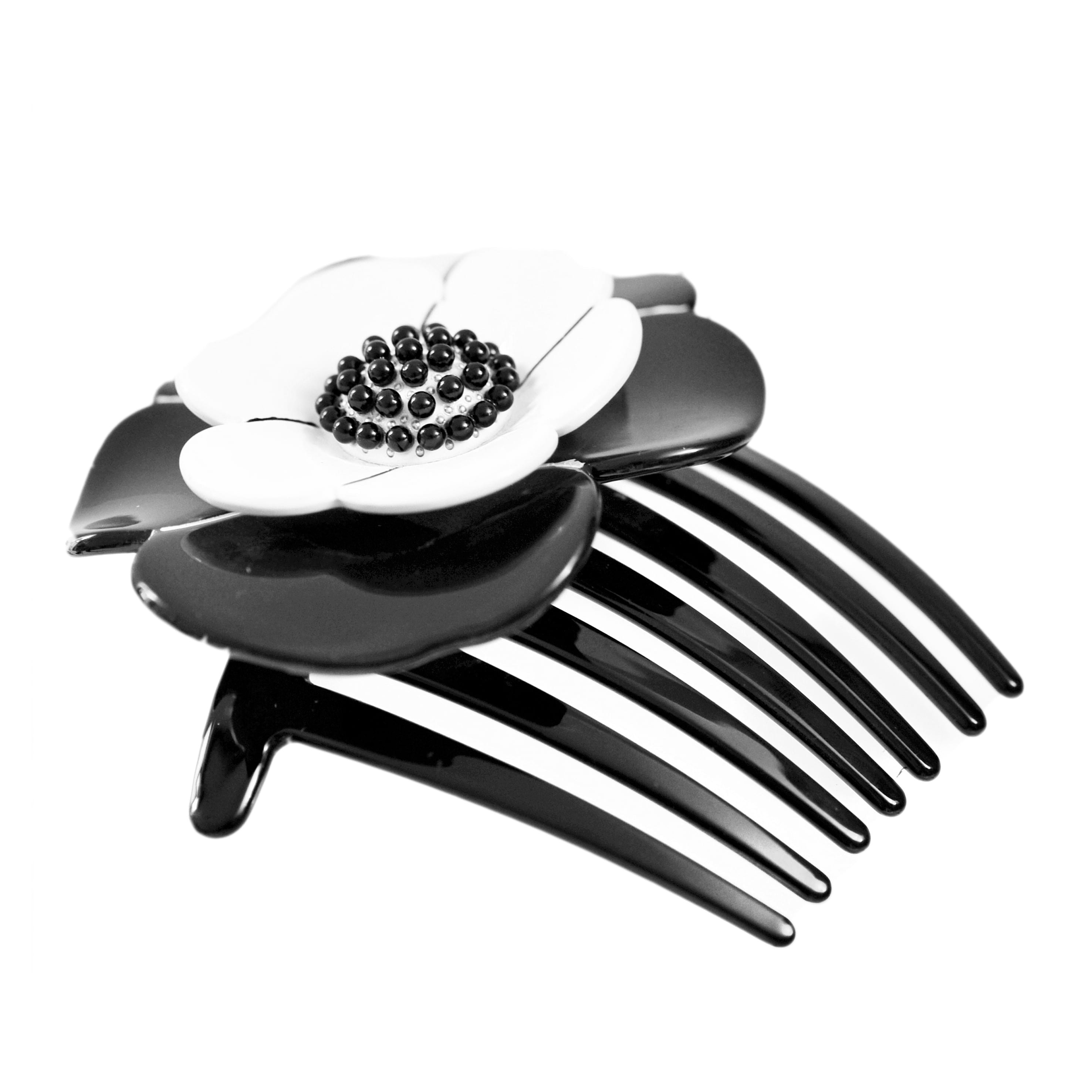 Clip Per Capelli Grande A Forma Di Artiglio Con Fiore &ndash; Accessorio Donna STS03901