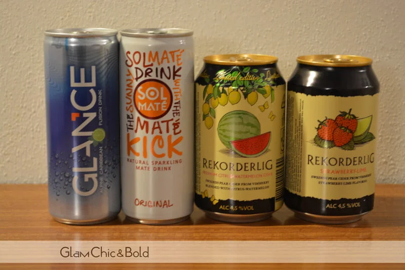 Drink Sol Maté, Glance e Rekorderlig