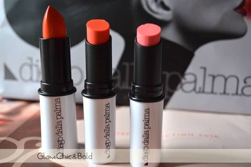 Red Orange Lipstick & Shiny Lipstick Cruise Collection Diego Dalla Palma