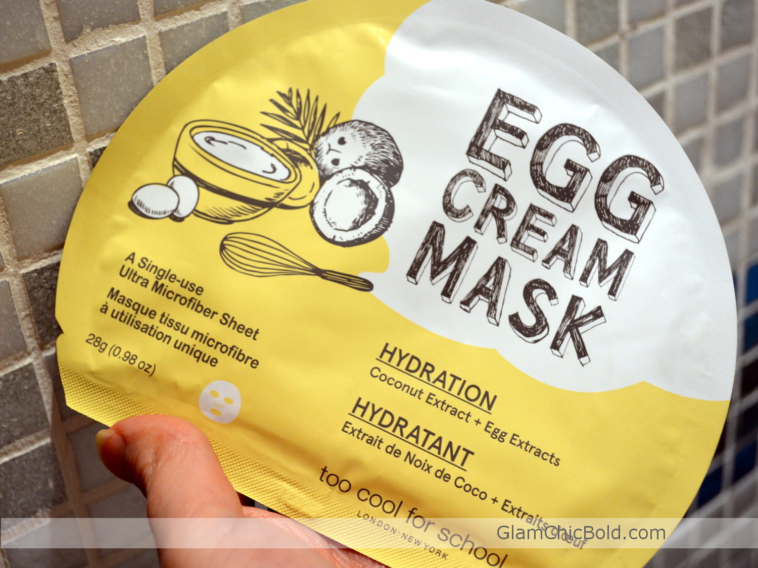 Egg Cream Mask Too Cool For School