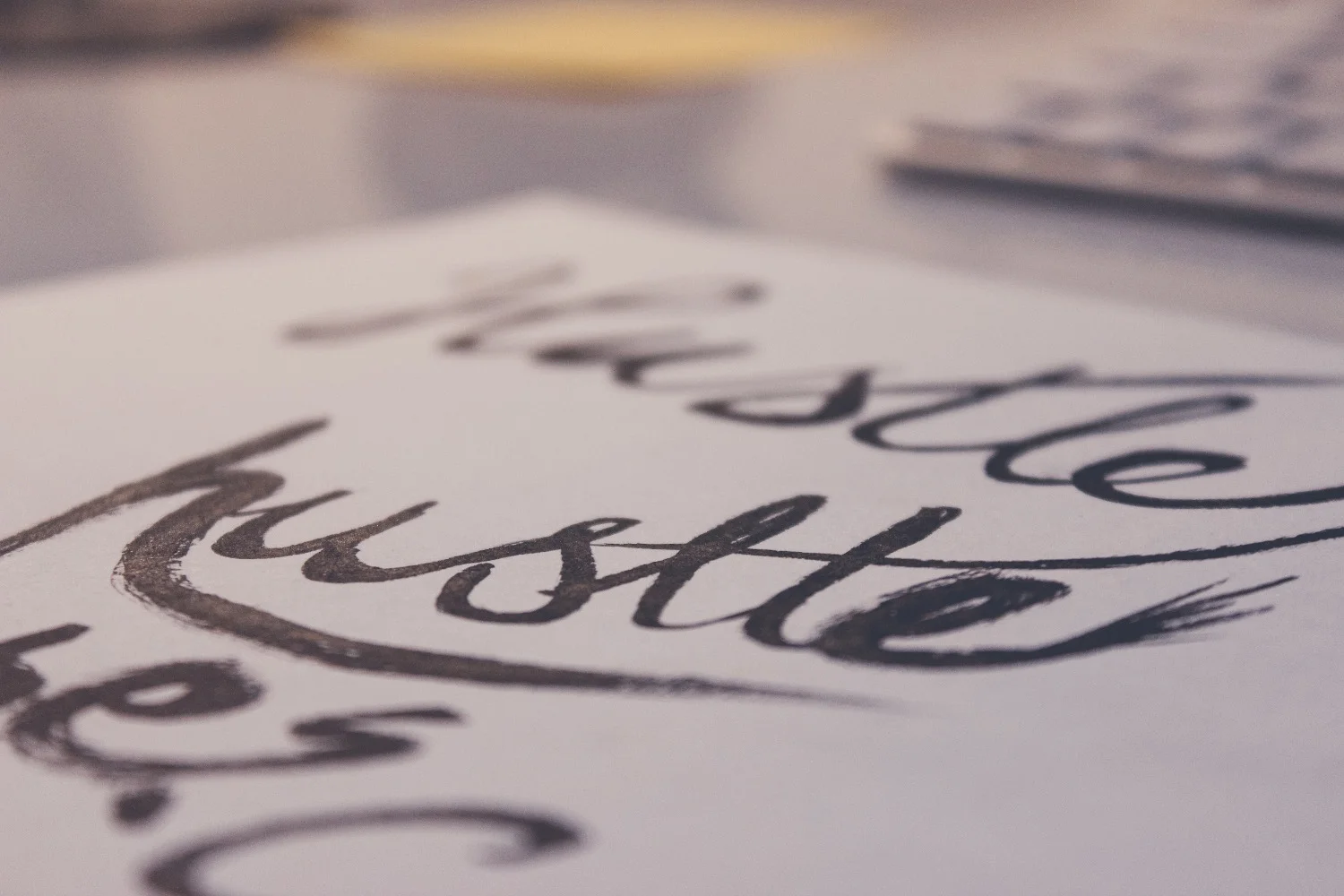 hand lettering Faber-Castell