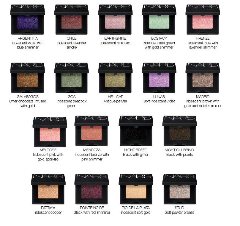 eyeshadows hardwired sheens Nars