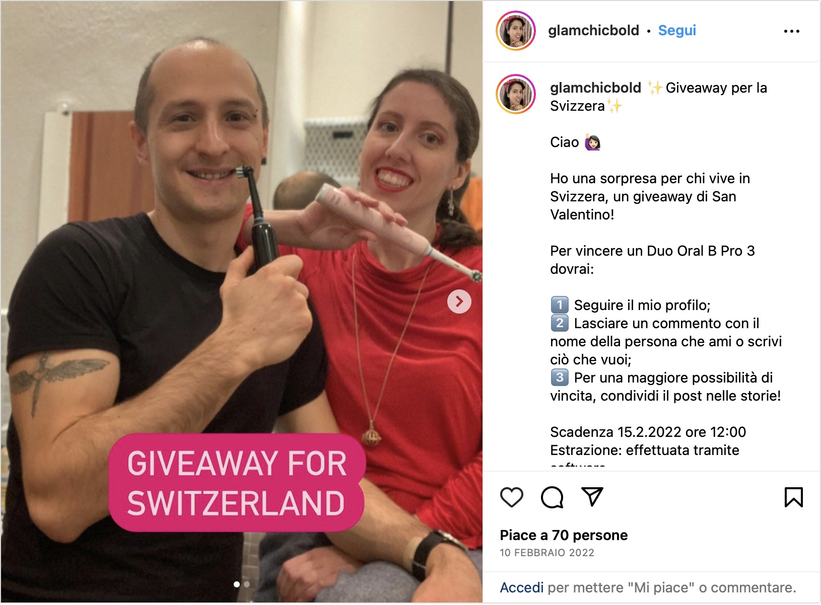 Davide e Melody Give Away Oral-B
